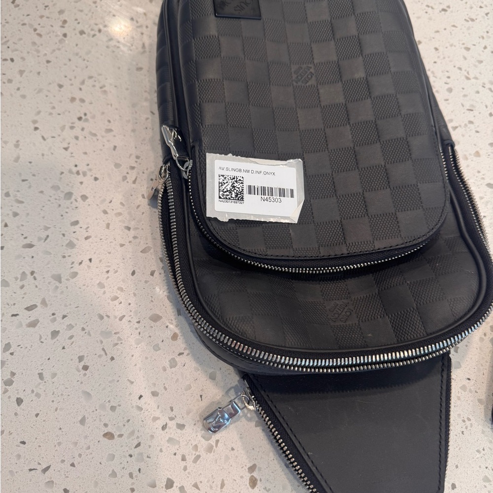 Louis Vuitton Black Belt Bag Sleek Design